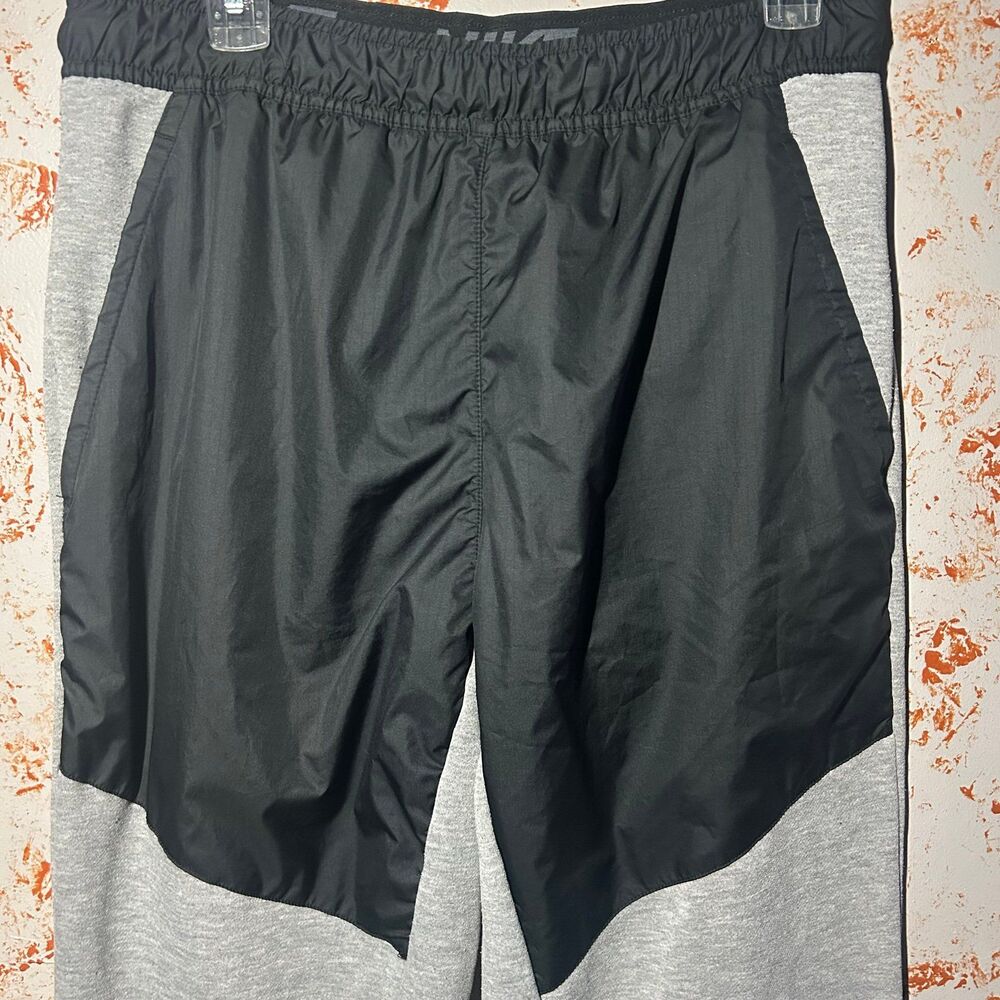Nike Tech Fleece Hybrid Overlay Joggers Mens M Gray Black Dri-FIT CZ9901-063 27”